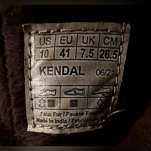 Cougar Kendal Cognac Weatherproof Leather Boots with White Fur Cuff. Size 10 NIB - Picture 8 of 13